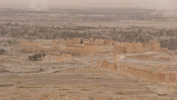 A general view taken on March 26, 2016, shows the ancient oasis city of Palmyra, northeast of the capital Damascus, during a military operation by Syrian pro-government forces to retake the ancient city from Daesh. (AFP/File)