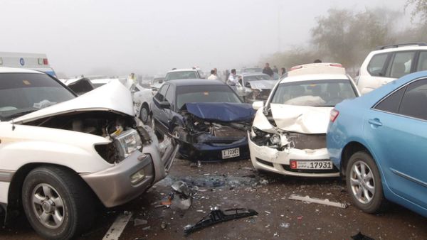 A file photo of a pile-up accident in Abu Dhabi (AFP)