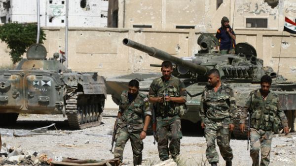 Syrian regime forces have continued their offensive on Islamic State group fighters in southern Syria. (AFP/ File Photo)