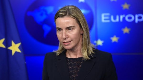 The EU's high representative for foreign affairs Federica Mogherini will meet both President Benjamin Netanyahu and Palestinian leader Mahmoud Abbas on her two-day visit. (AFP/File)