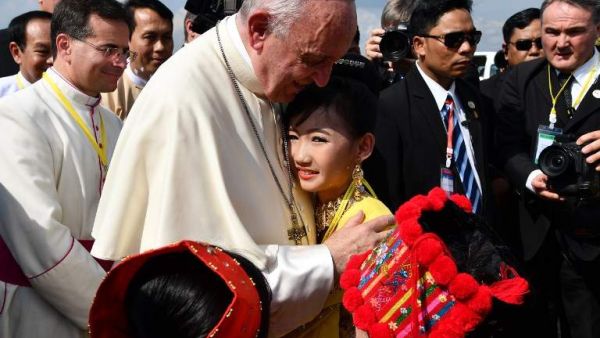 Pope Francis visited Myanmar on Nov. 27, 2017 (AFP)