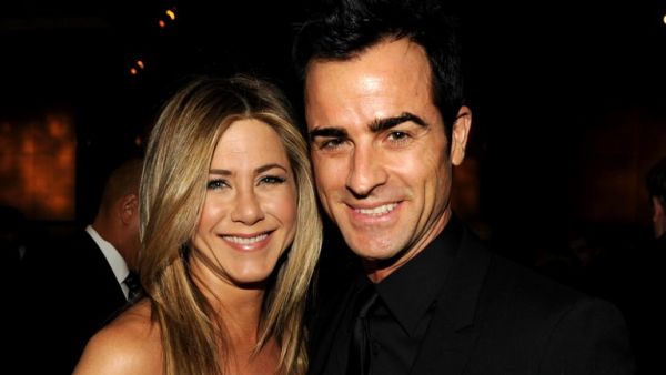 In this file photo taken on Jan. 27, 2012 actress-director Jennifer Aniston and actor-director Justin Theroux attend the 64th Annual Directors Guild Of America Awards cocktail reception held at the Grand Ballroom at Hollywood & Highland in Hollywood, California. Jennifer Aniston and Justin Theroux are separating after two years of marriage, they said on Thursday, Feb. 15, 2018.