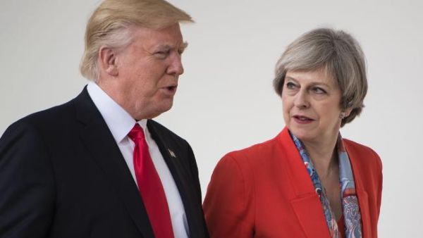 U.S. President Donald Trump and U.K. Prime Minister Theresa May (AFP/File Photo)