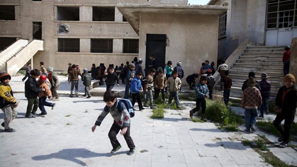 The school year began in Damascus on Sept. 13 (AFP/File)