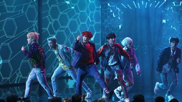 Seven-piece group BTS (pictured) are the leading lights of the South Korean music phenomenon and made history last year by becoming the first K-Pop band to top the US album charts (Shutterstock)	