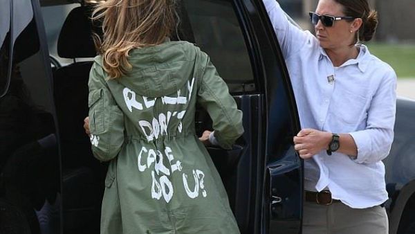 Melania Trump's first visit to the border was overshadowed by her jacket (AFP/File Photo)	