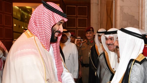 محمد بن سلمان مع الشيخ صباح الأحمد الصباح (twitter)
