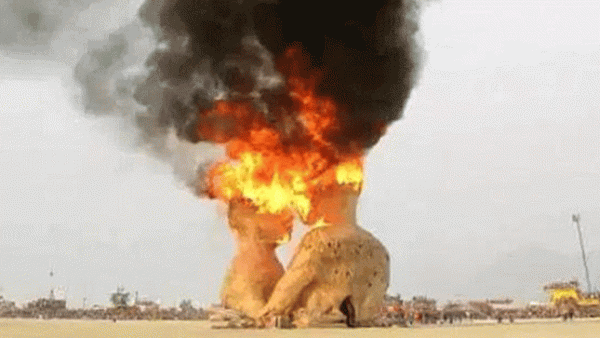 الرجل المحترق