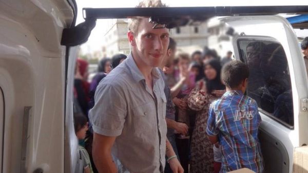 A picture released by the Kassig family on October 4, 2014 shows Peter Kassig somewhere along the Syria border between late 2012 and autumn 2013. (AFP/File)