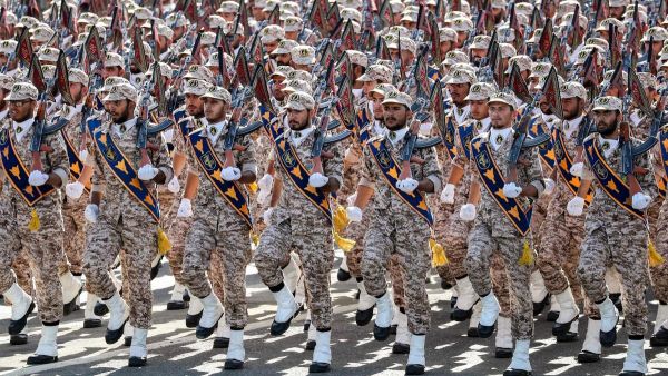 Members of Iran's Revolutionary Guard Corps march during a parade in Tehran. (AFP/ File)