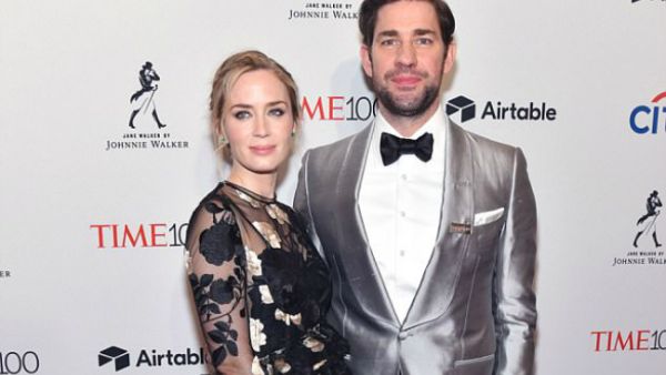 Power couple: John Krasinski, who is on this year's Time 100 list, was joined by his film star wife Emily Blunt at Tuesday's Time 100 Gala at Lincoln Center (Source: Erik Pendzich - REX - Shutterstock)