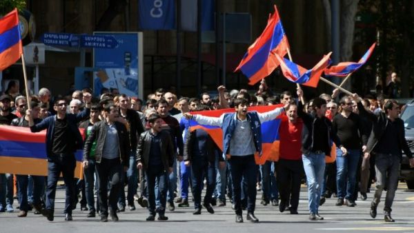  Protesters in Armenia shouted, clapped, whistled, beat drums and tooted car horns in demonstrations that underscore the political turmoil (AFP/File Photo)