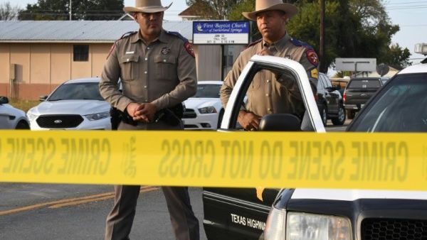 Police have not officially determined a motive, but Wilson County Sheriff Joe Tackitt told NBC News that Kelley’s former in-laws worshipped at the church (AFP)