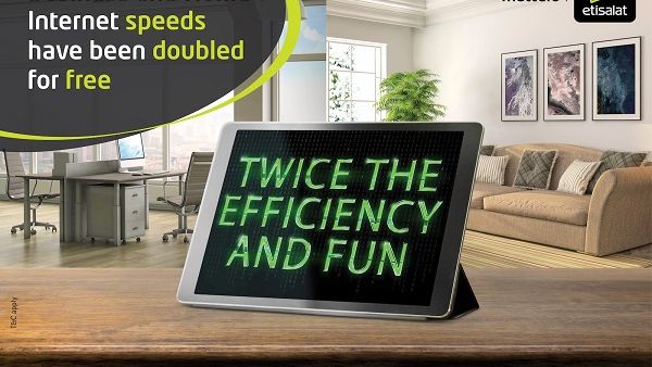 Complimentary double speed upgrade for both businesses and home subscribers.