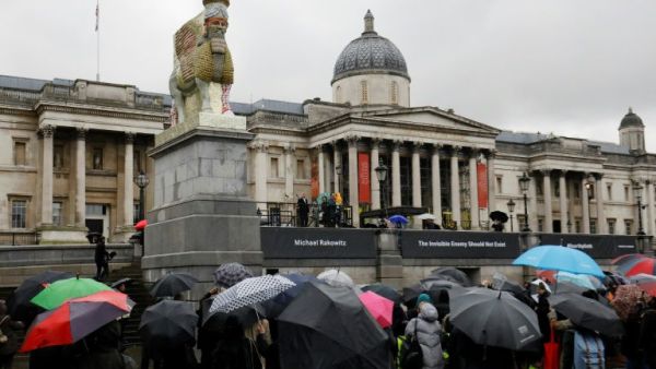 Iraqi monument destroyed by IS recreated in London (AFP/File Photo)	