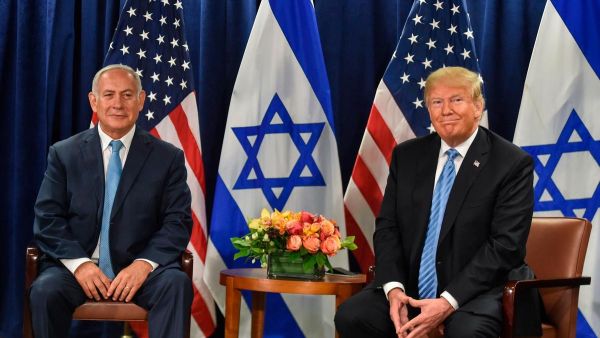 US President Donald Trump meets Israeli Prime Minister Benjamin Netanyahu. (AFP/File)
