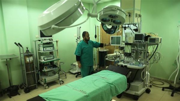 Beit Hanun hospital in the northern Gaza Strip closes activities on Jan. 29, 2018 after it ran out of fuel (AFP)
