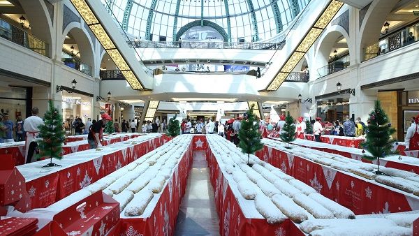 The festive family event takes place in the mall’s Central Galleria from 10am on Friday 8 December, with the sixty-centimetre-long stollen loaves available to buy whole for AED100 or just AED5 for a delicious slice The festive family event takes place in the mall’s Central Galleria from 10am on Friday 8 December, with the sixty-centimetre-long stollen loaves available to buy whole for AED100 or just AED5 for a delicious slice