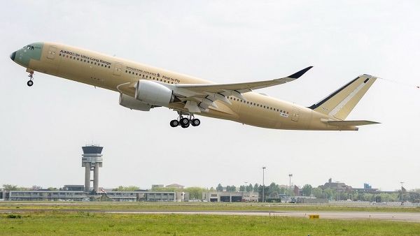The first Ultra Long Range A350 XWB performs its maiden flight. The first Ultra Long Range A350 XWB performs its maiden flight.