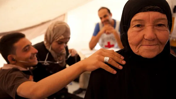 Shaimaa a 70 years old Iraqi displaced citizen (Twitter)