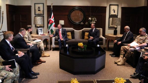 King Abdullah II receives Commander of the #US Central Command Gen. Joseph Votel (Twitter)