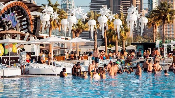 Dubai beach club Zero Gravity (Twitter)