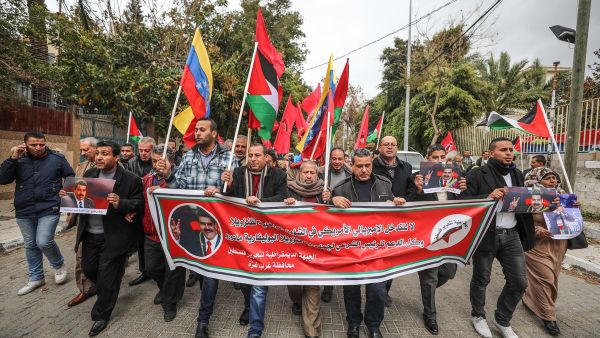 Palestinians in Gaza support Venezuelan President Nicolas Maduro (Twitter)