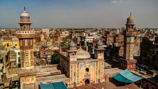 Panorama of Wazir Khan Mosque, Lahore, Pakistan  (Shutterstock)
