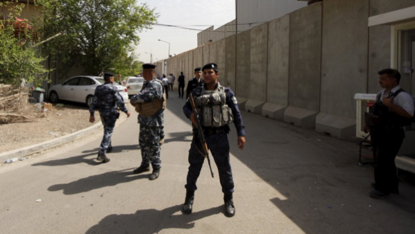 Iraqi police patrolling in Baghdad. (AFP/File)