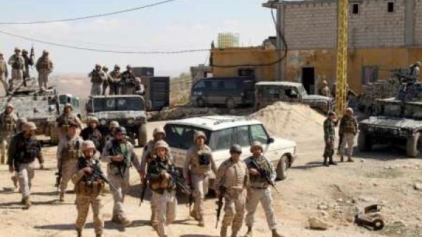 Lebanese forces deployed in a military operation in Arsal. (AFP/File)