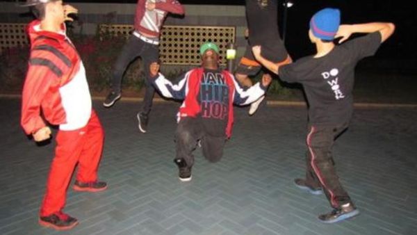 The breakdancers of Abu Dhabi show off their moves.