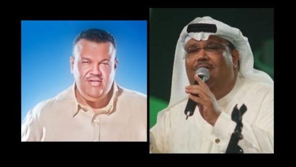 Nabil following the weight loss (L) and before.
