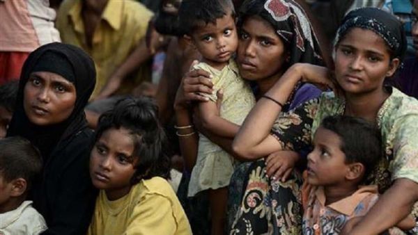 Rohingya Muslim children gather at a house in Hpar Wut Chaung located in Rakhine state, Myanmar. (AFP/ File Photo)
