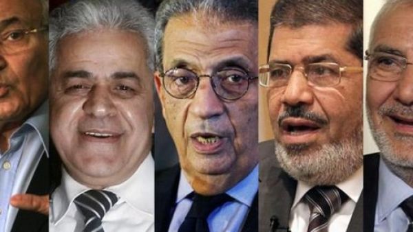 المرشحون الخمسة الذين وصلوا لنهائي الرئاسة المصرية