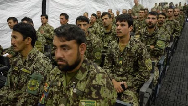 A group of Afghan army recruits in Kabul. (AFP/File) A group of Afghan army recruits in Kabul. (AFP/File)