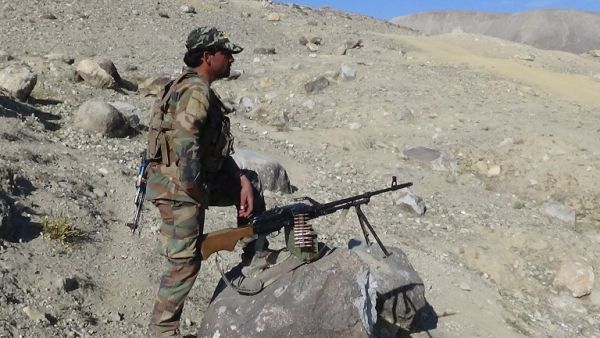 An Afghan security force member during a clash with Daesh in Nangarhar province. (AFP/File)