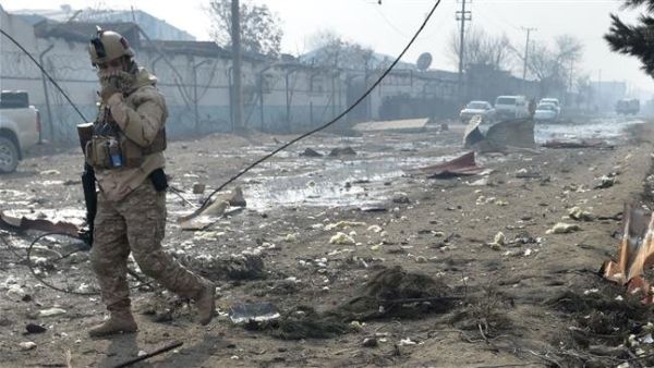 The aftermath of a blast in the Afghan capital Kabul on November 29, 2018 (Photo by AFP)