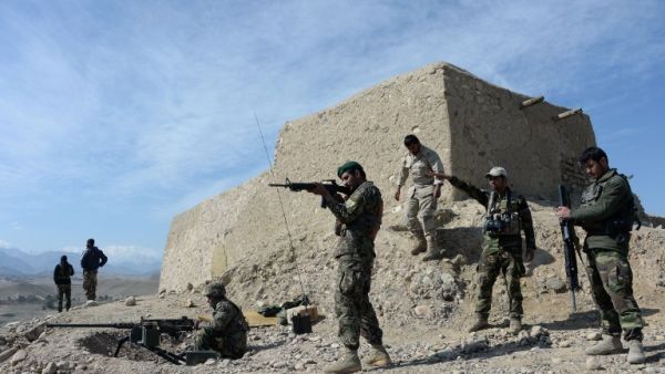  Afghan security forces patrol following an operation against Daesh militants in Achin district in Nangarhar province on Feb. 17, 2016. (AFP/Noorullah Shirzada)