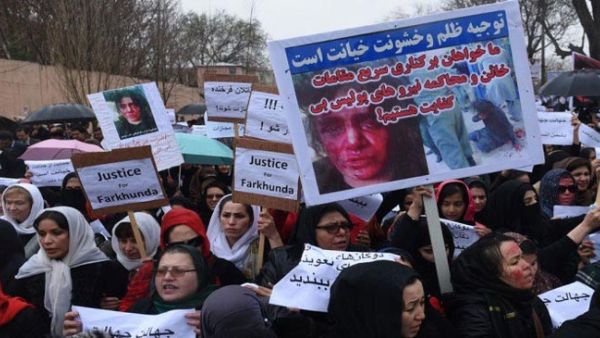 خروج عدة احتشادات في العاصمة الافغانية على العنف ضد المرأة