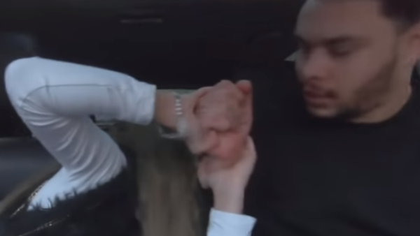 An Egyptian husband decided to prank his wife with a fake love bite on his neck (Source: Ahmed Hassan Vlogs - Youtube)