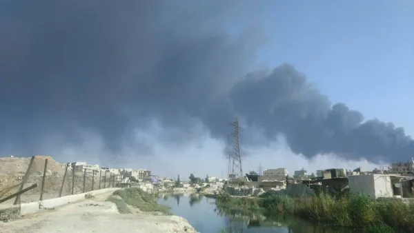 Aftermath of a rebel strike on a gas station in Aleppo (courtesy of Aleppo resident)