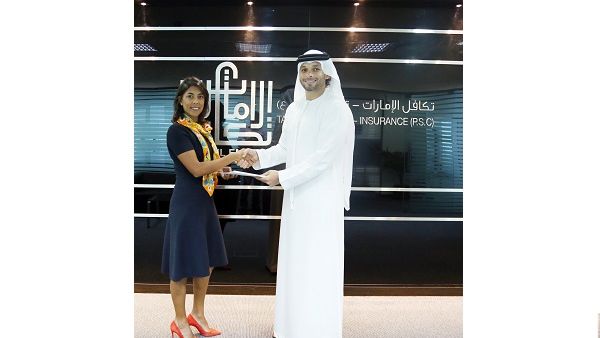 Souqalmal and Takaful Emarat have signed a deal to digitize health insurance products. (Pictured here: Ambareen Musa and Mohammad Alhawari) Souqalmal and Takaful Emarat have signed a deal to digitize health insurance products. (Pictured here: Ambareen Musa and Mohammad Alhawari)