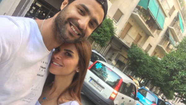 كريم فهمي وزوجته دانيا البناوي