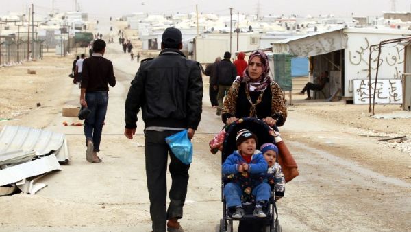Residents of Rukban camp have no access to clean drinking water. (AFP/Khalil Mazraawi) 