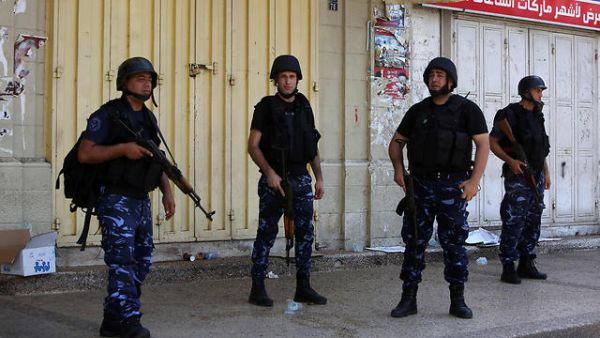 Palestinian security forces. (AFP/File) 
