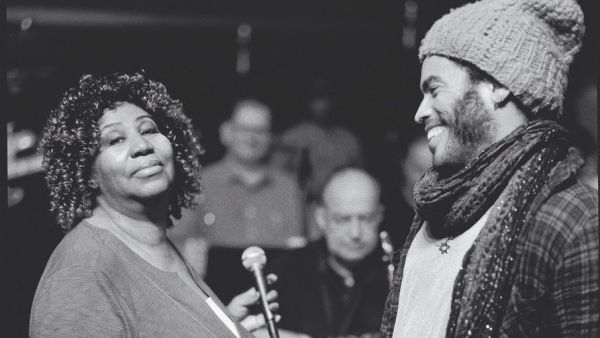 Lenny Kravitz and Aretha Franklin (Twitter)