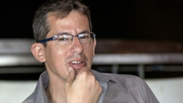Hagai El-Ad, Executive Director of B'Tselem, at a press conference in Tel Aviv, February 05, 2016. (AFP/Jack Guez)