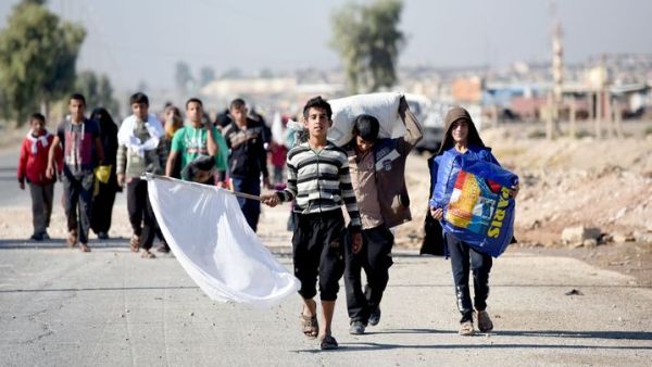 Around 100,000 people have been displaced from Mosul since October. (AFP/File) 