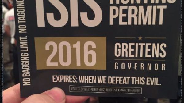 The tickets are going for $10 a pop, and are part of Republican Eric Greitens' campaign for governor of Missouri. (Twitter) 