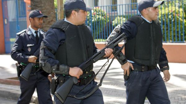 Moroccan security forces patrol the streets of Casablanca. (AFP/File)